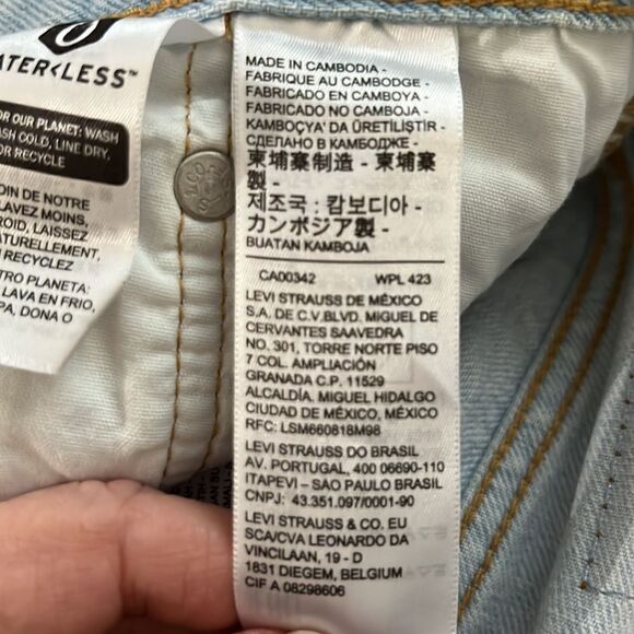 Levi’s 501 Skinny High Rise Light Wash Button Fly Front Jeans Size 26 X 30 - Picture 12 of 12